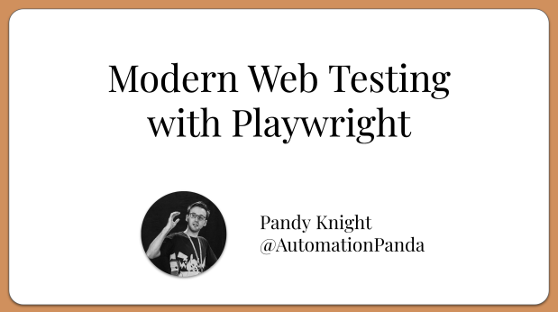 Modern Web Testing with Playwright